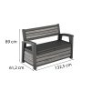 Decocoat műanyag kerti pad/tároló 227 L