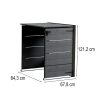 Hide away kültéri szemetes tároló - kiegészító elem 240 L