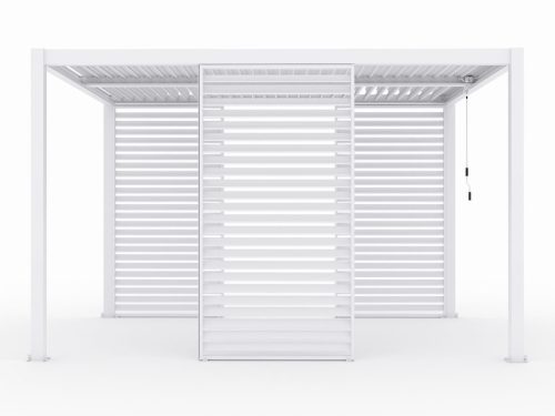 LUXE Lamellás oldalpanel (R) 123x218cm 4 m-ig fehér