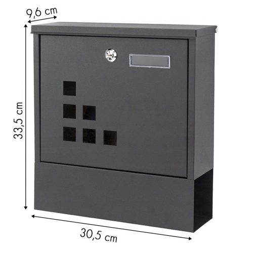 Acél postaláda