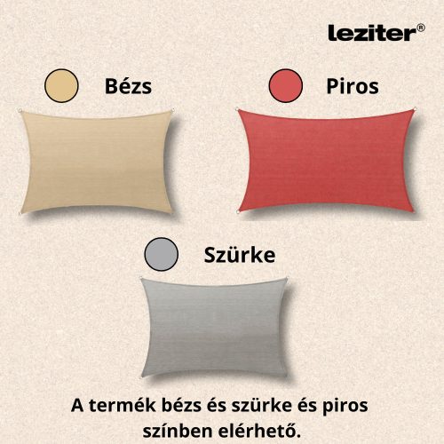 Rana napvitorla négyszög alakú 3x4 m piros