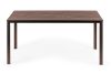 6 személyes kerti asztal 156x78 cm polywood barna