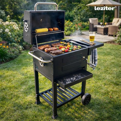 Helix multifunkciós faszenes kerti grillsütő