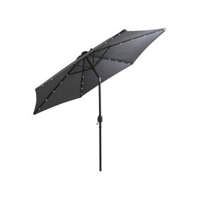 Solari kerti napernyő led lámpával szürke 300 cm
