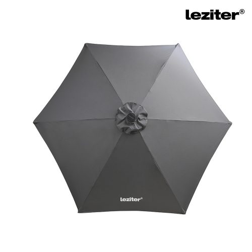 Solari kerti napernyő led lámpával szürke 300 cm
