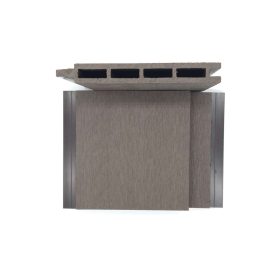 WPC zárt kerítésléc – sötétbarna