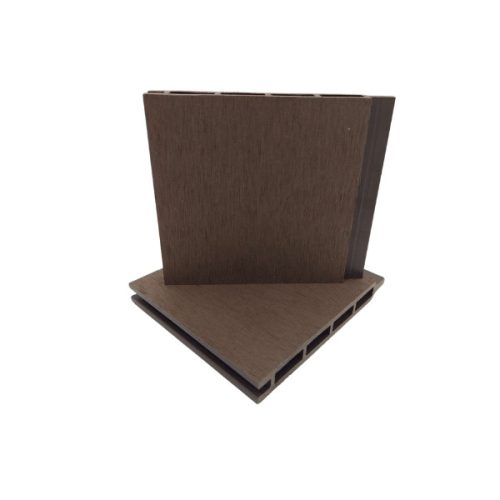 WPC zárt kerítésléc – sötétbarna