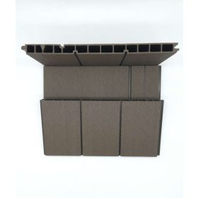 WPC zárt kerítésléc - sötétbarna