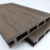 3D famintás WPC teraszburkolat-sötétbarna