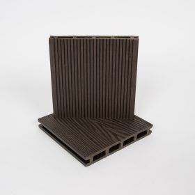 3D famintás WPC teraszburkolat rendszer - kávébarna