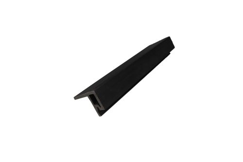 WPC falburkolat indító/záró profil- Sötétszürke/antracit